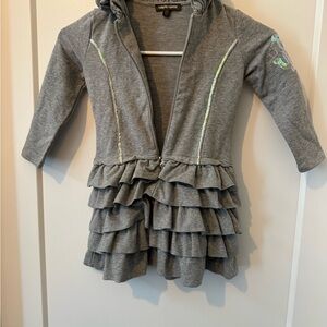 Roberto Cavalli Gray Ruffled jacket or dress